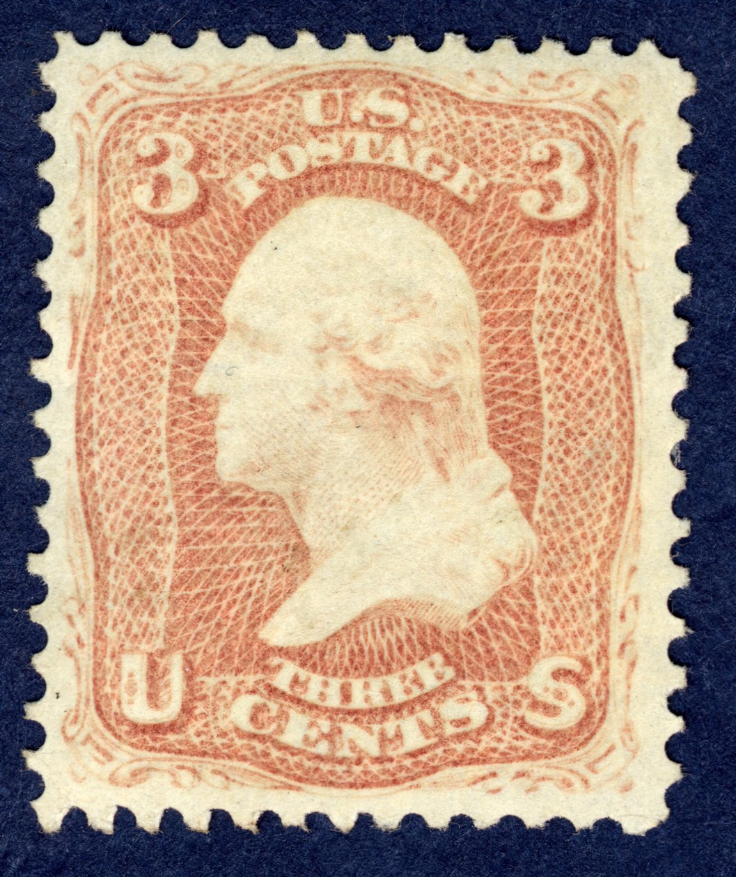 3c Washingtonin single, 1861. tekijältä National Bank Note Company
