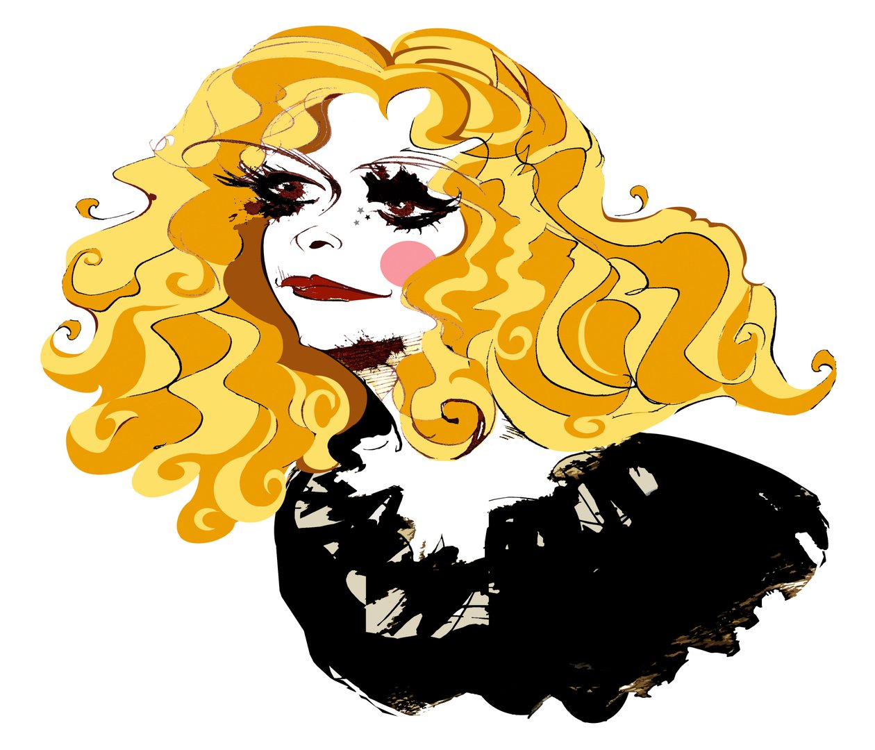 Alison Goldfrapp, englantilainen poplaulaja, värikarikatyyri, 2010, Neale Osborne tekijältä Neale Osborne