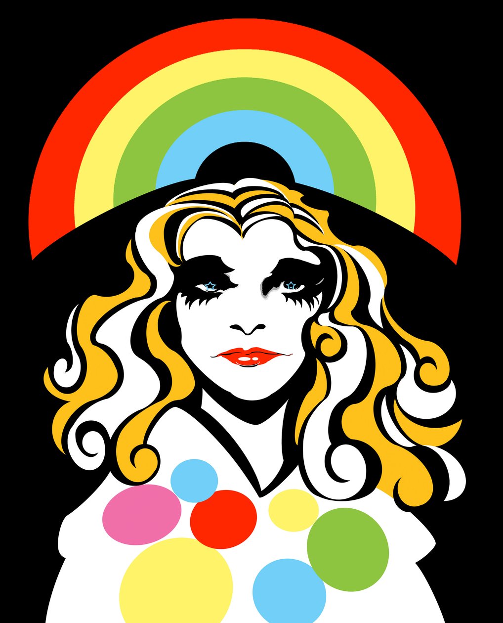 Alison Goldfrapp, englantilainen poplaulaja, värillinen graafinen karikatyyri, 2010, Neale Osborne tekijältä Neale Osborne