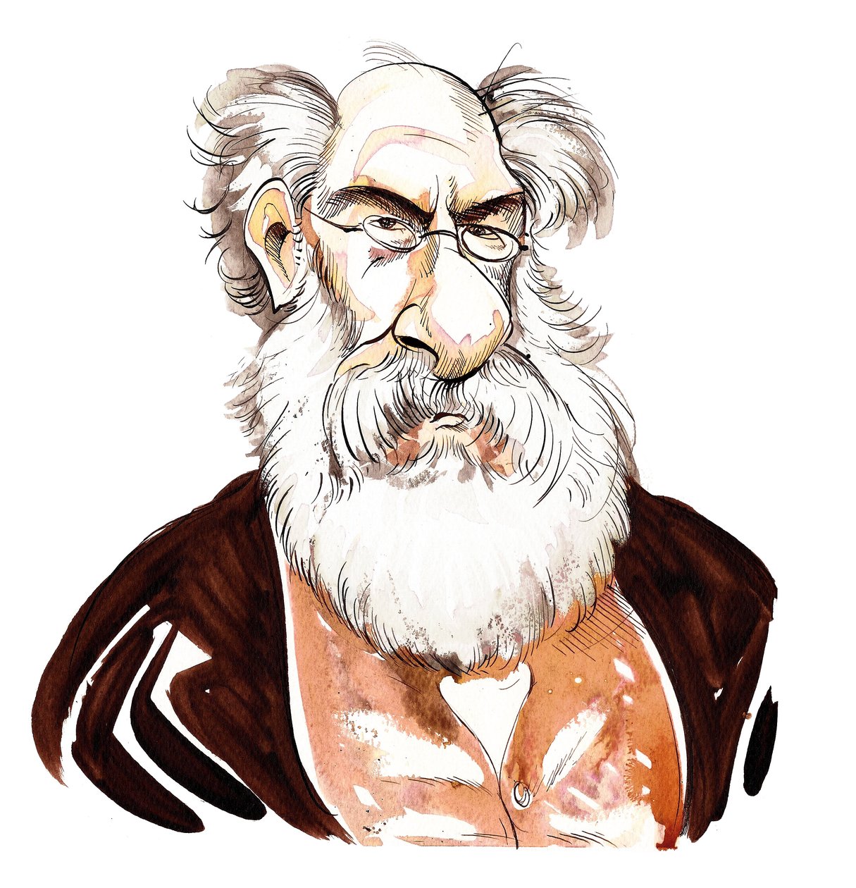 Anthony Trollope - värikarikatyyri englantilaisesta kirjailijasta (1815-82) tekijältä Neale Osborne