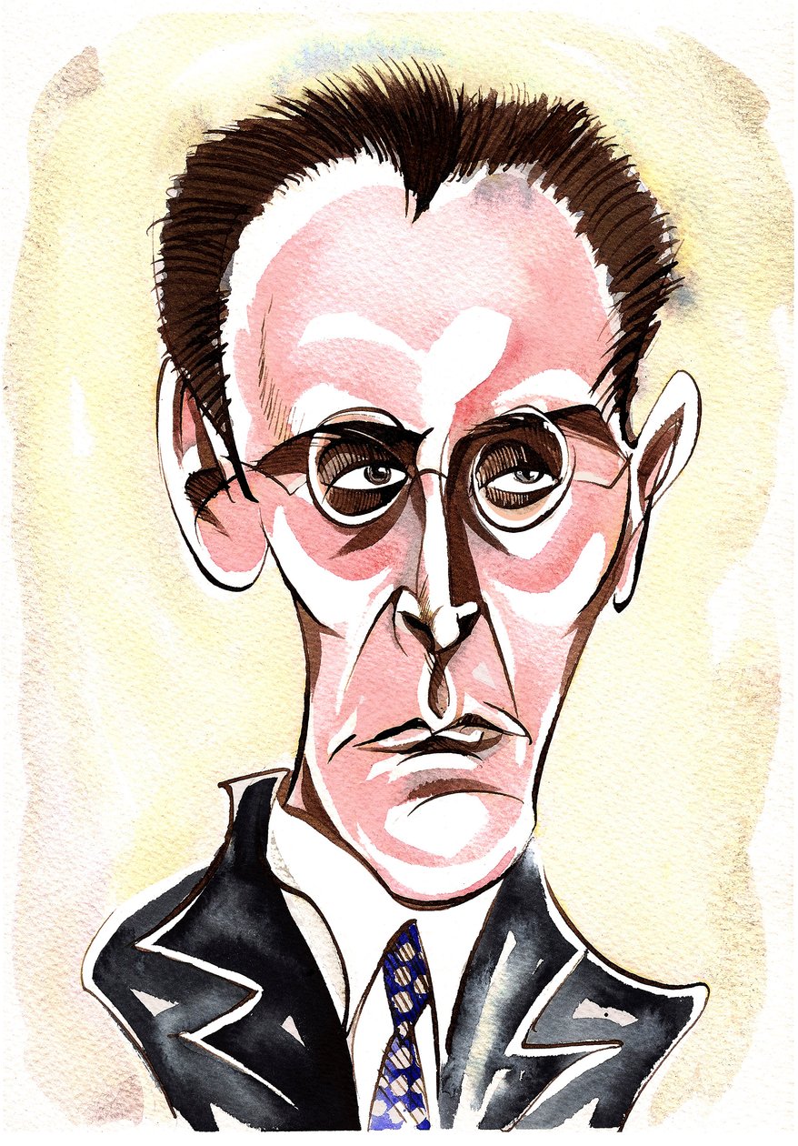 Anton von Webern - värikarikatyyri tekijältä Neale Osborne