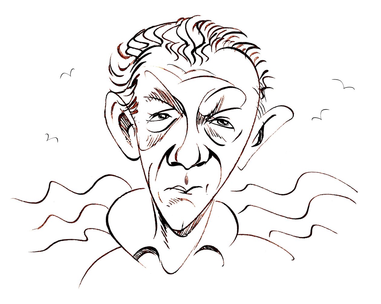 Benjamin Britten, englantilainen säveltäjä, kapellimestari ja pianisti, 22. marraskuuta 1913 - 4. joulukuuta 1976 tekijältä Neale Osborne