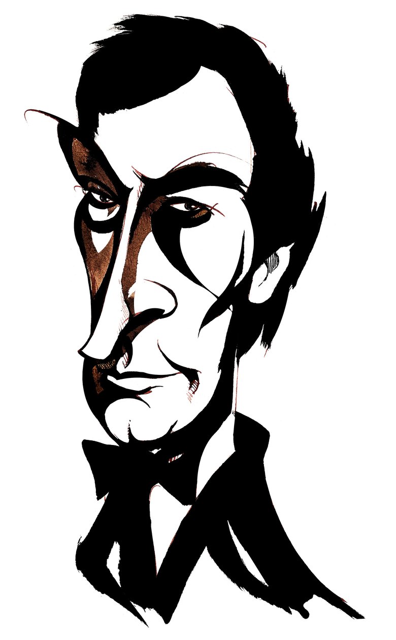 brittinäyttelijä Timothy Dalton (s. 1946) James Bond 007:nä. tekijältä Neale Osborne