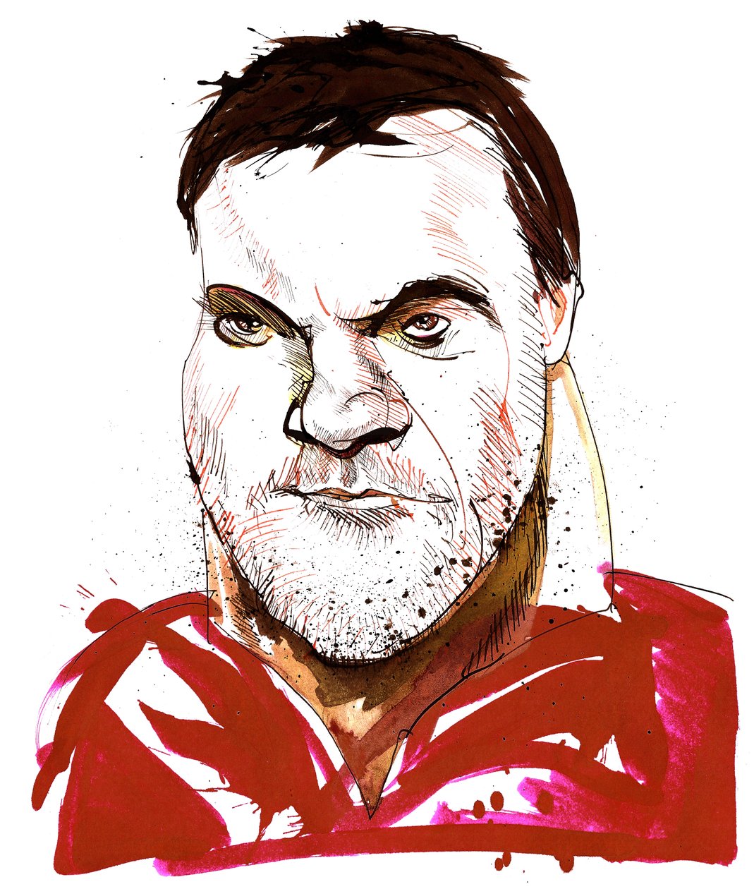 Bryn Terfel - karikatyyri Walesin bassobaritonista (s. 1965) tekijältä Neale Osborne