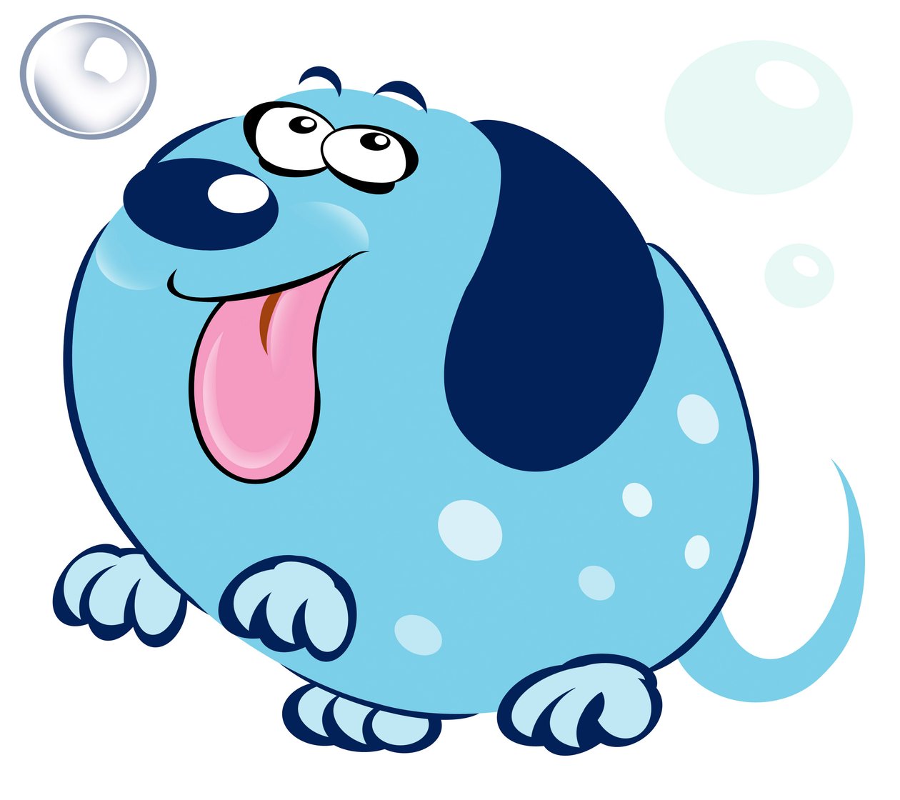 Bubbly Dog - karikatyyrit tekijältä Neale Osborne