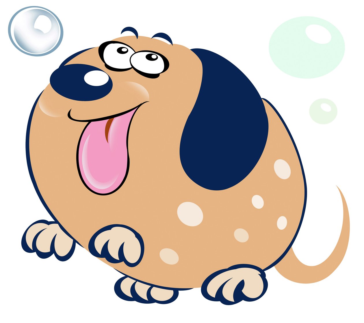 Bubbly Dog - karikatyyri tekijältä Neale Osborne