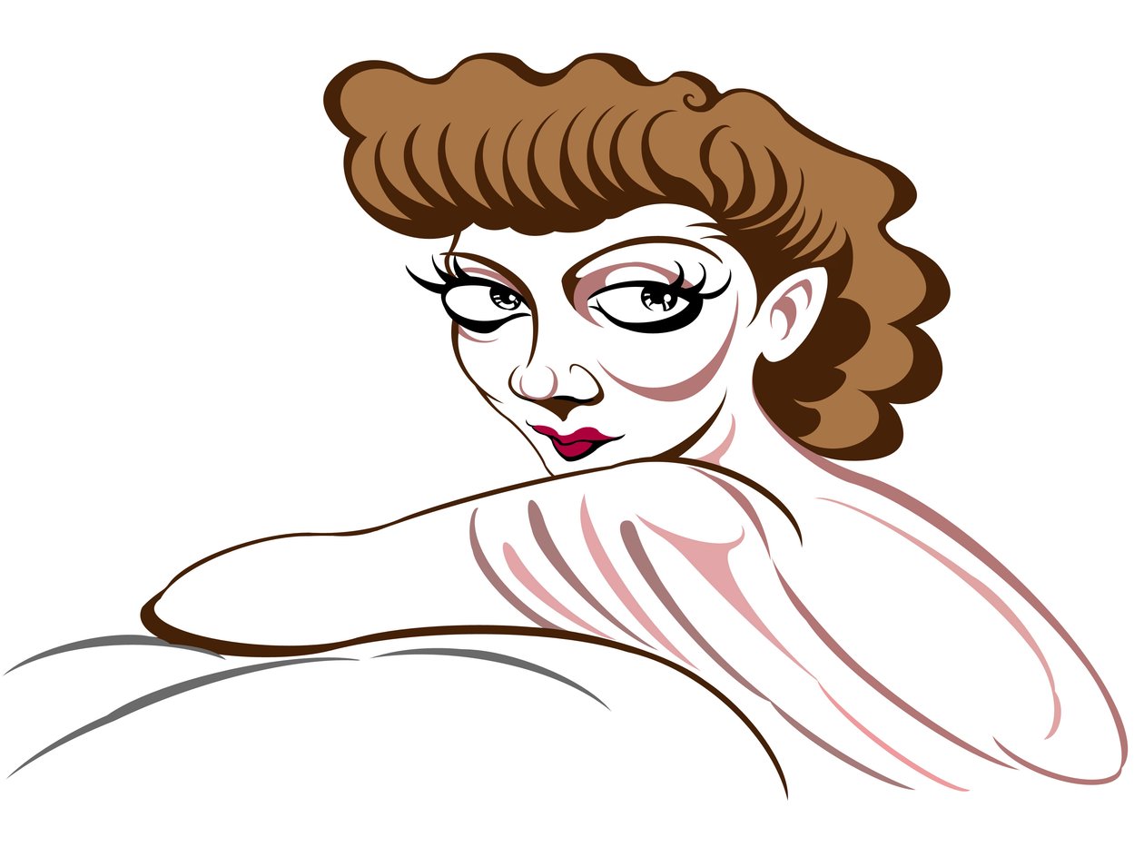 Claudette Colbert, 2018 (mustedigitaalinen) tekijältä Neale Osborne