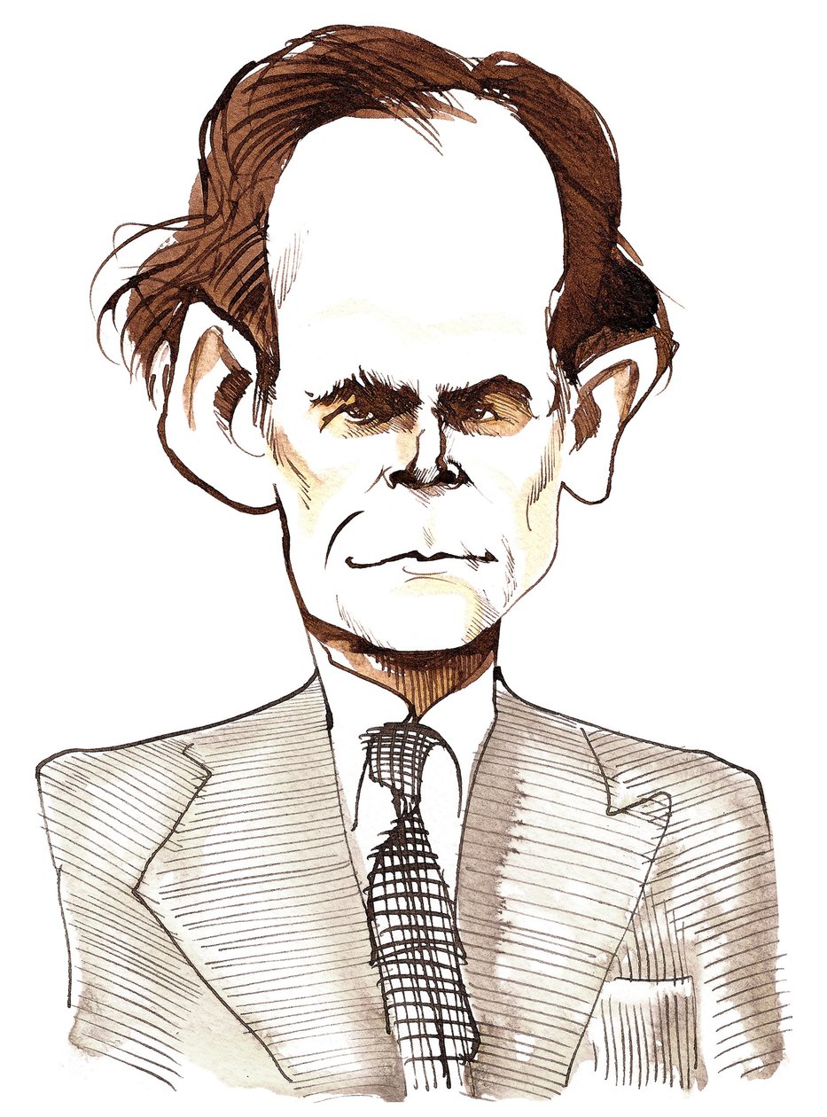 Humphrey Searlen (englannin säveltäjä, 1915-82) mustepilakuva tekijältä Neale Osborne