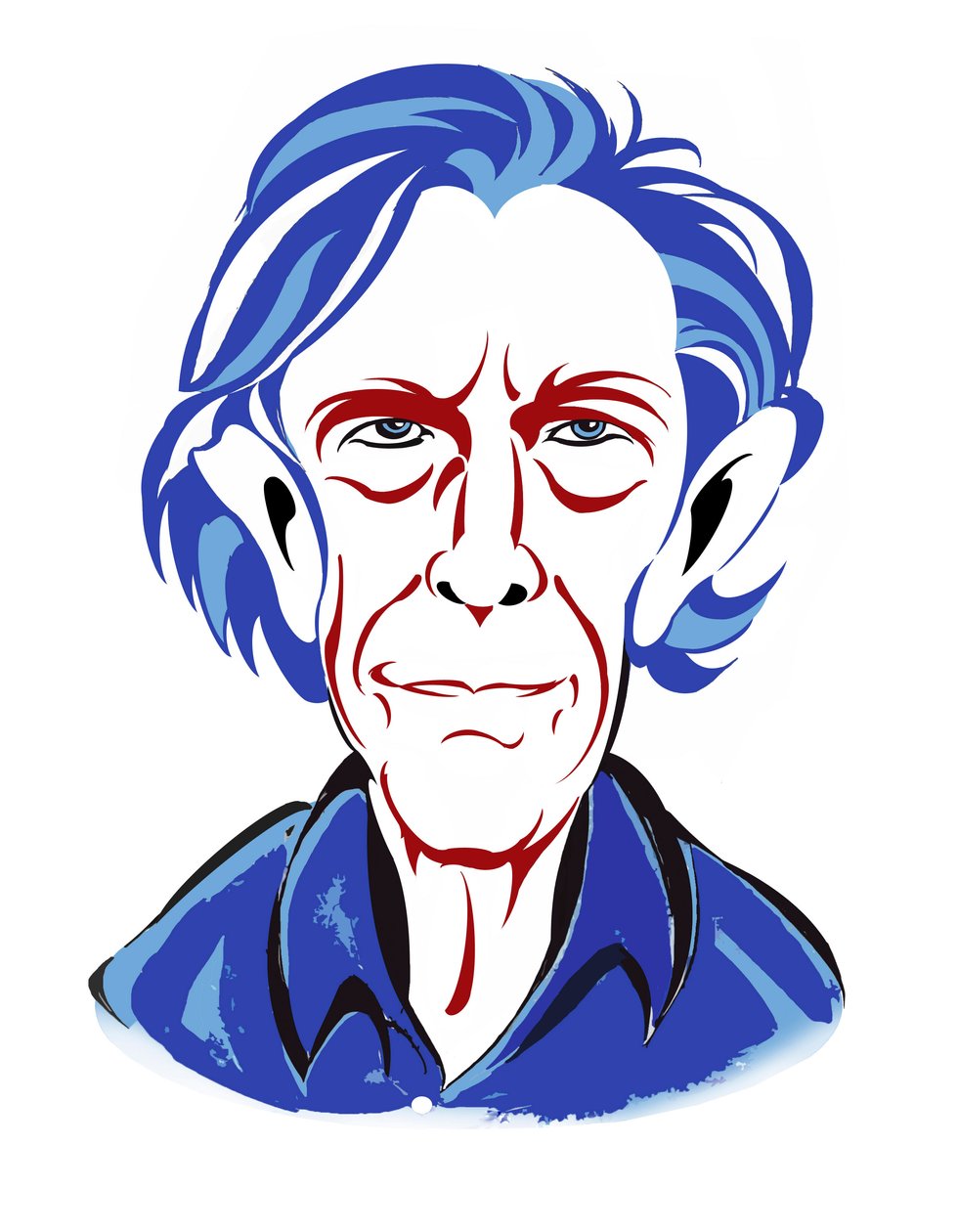 John Cage - värikarikatyyri tekijältä Neale Osborne