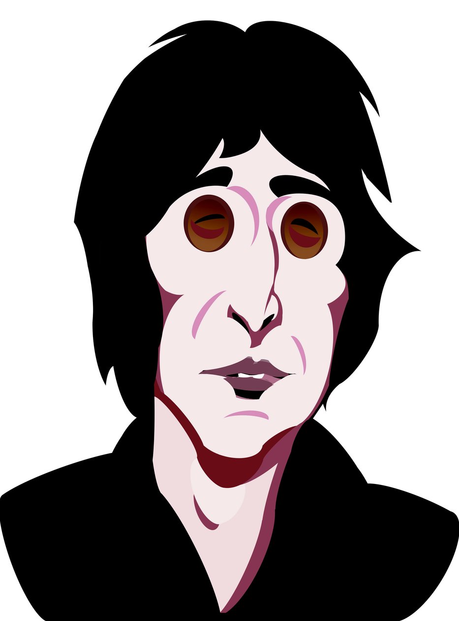John Lennon, englantilainen laulaja, lauluntekijä (1940-80), värigraafinen karikatyyri, 200510, Neale Osborne tekijältä Neale Osborne