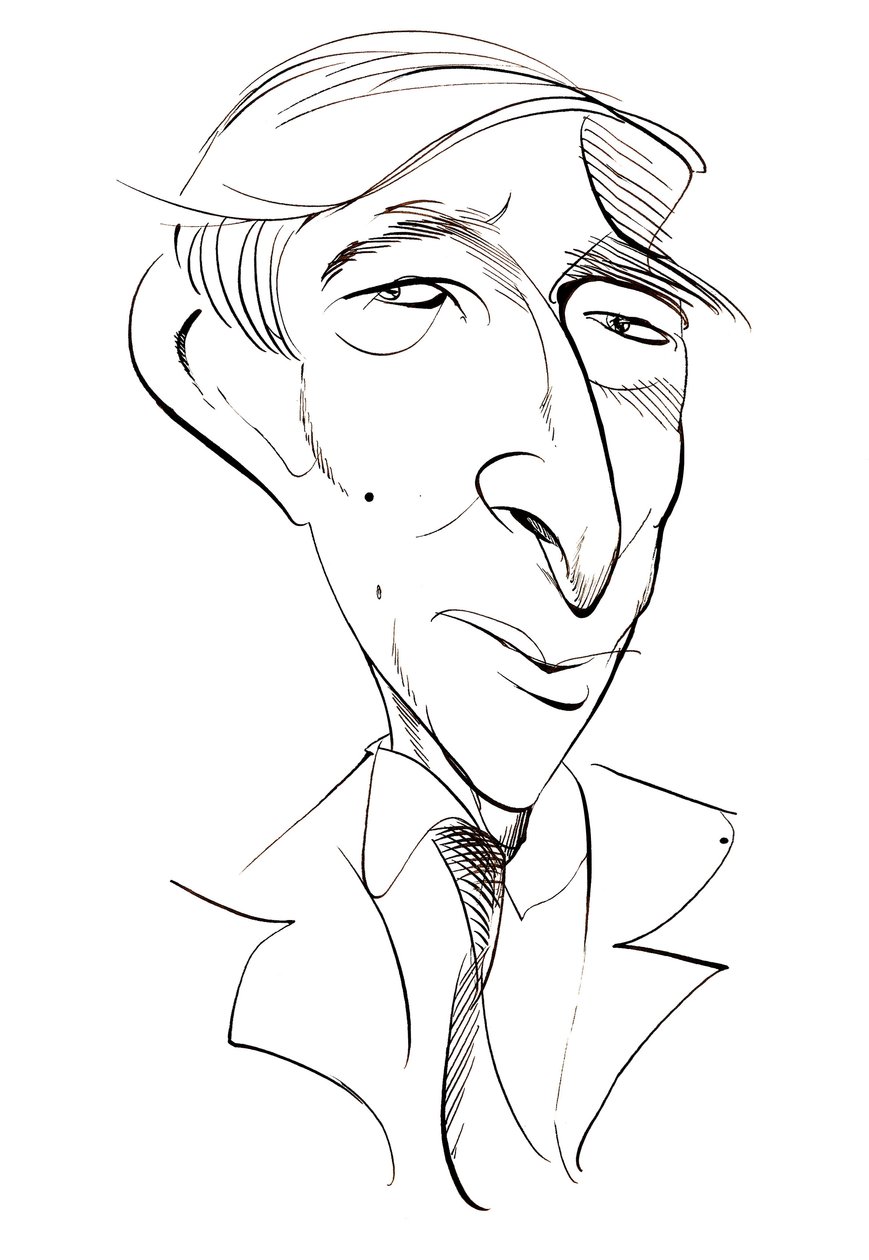 John Updike - karikatyyri tekijältä Neale Osborne