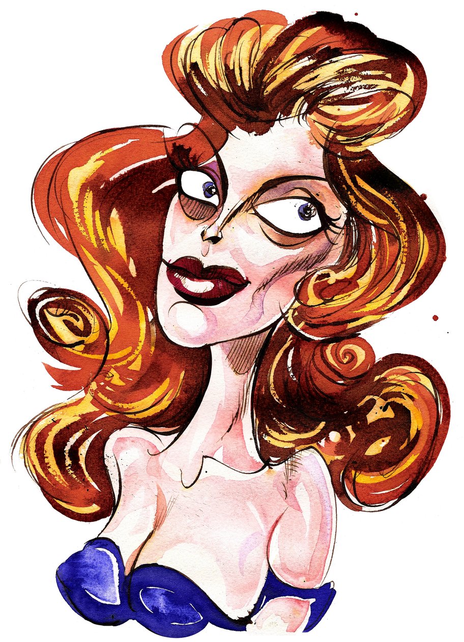 Julie London - karikatyyri tekijältä Neale Osborne