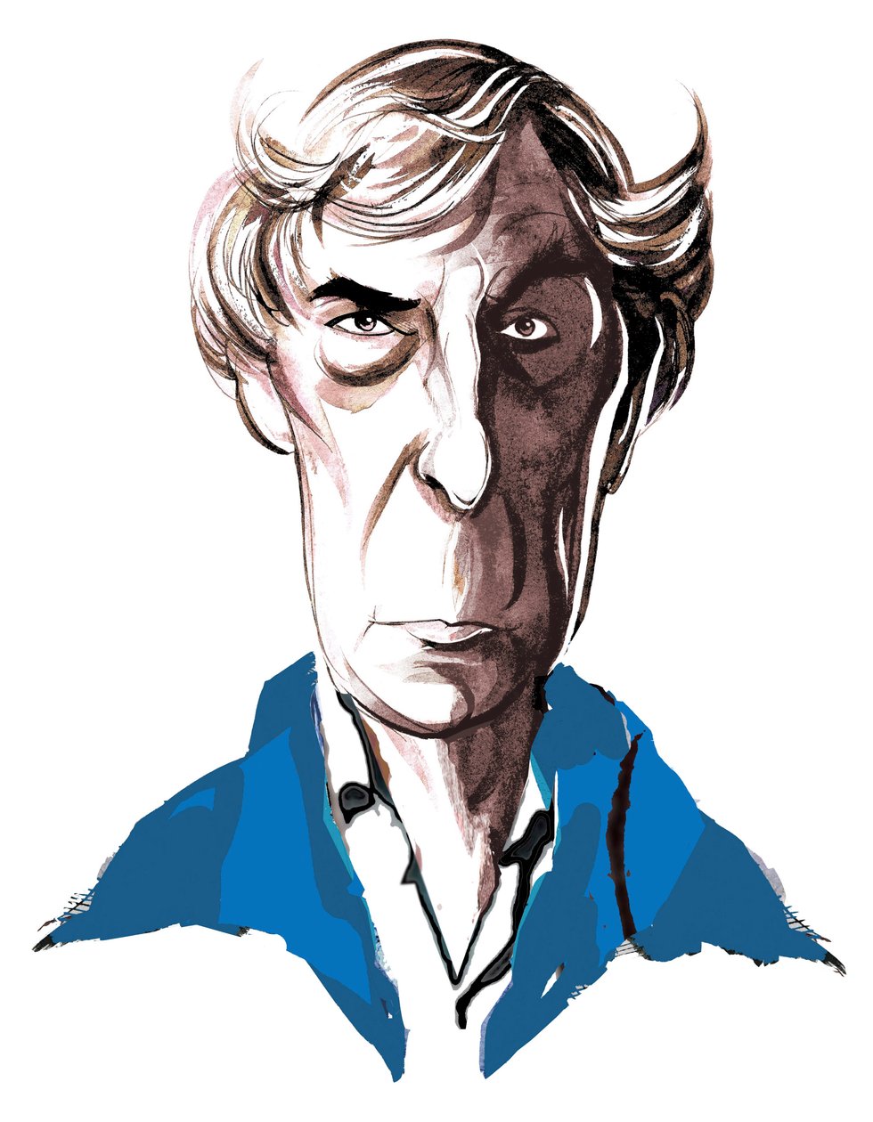 Michael Tippett, brittiläinen säveltäjä (1905-98), värikarikatyyri, 2005, Neale Osborne tekijältä Neale Osborne