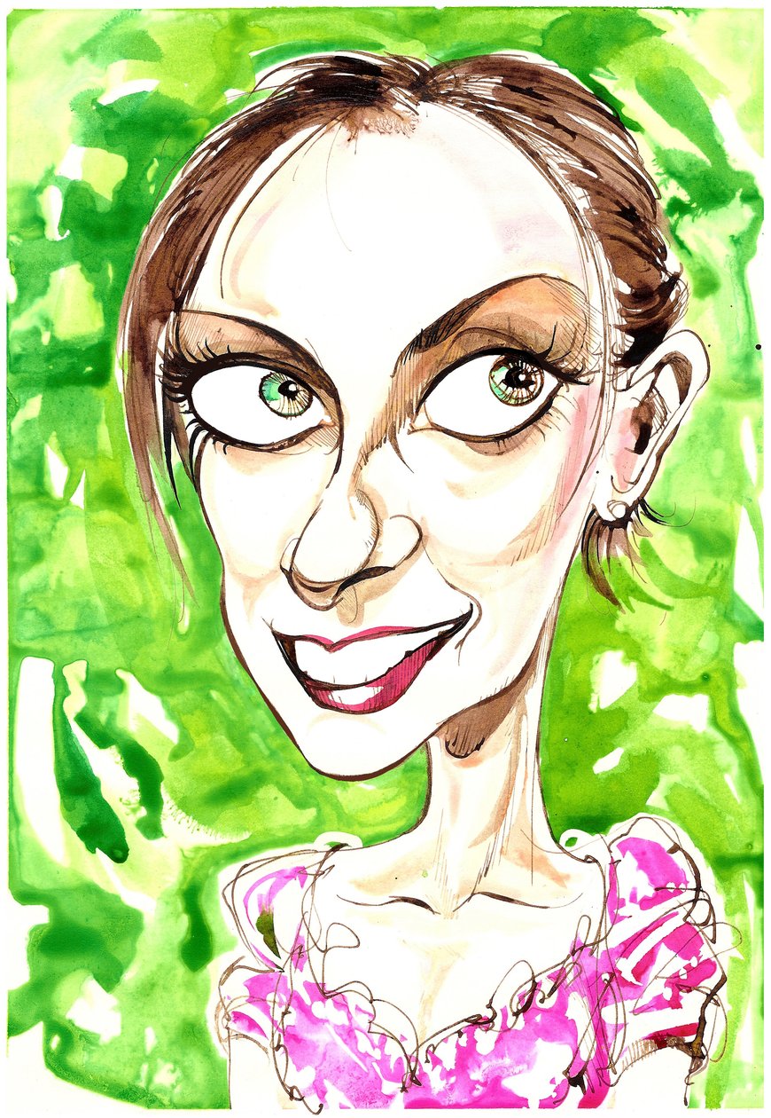 Natalie Dessay - karikatyyri tekijältä Neale Osborne
