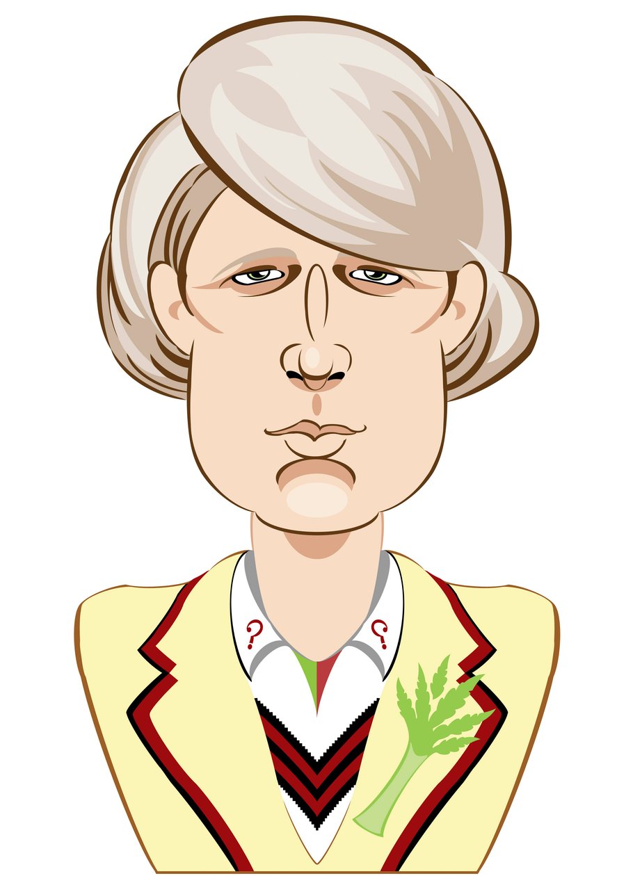 Peter Davison Doctor Whona - karikatyyri tekijältä Neale Osborne