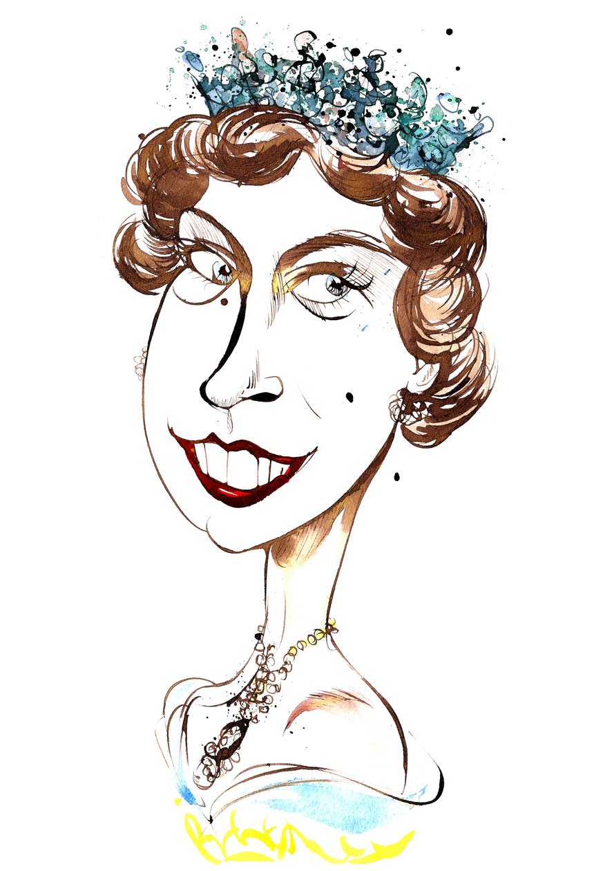 Kuningatar Elizabeth II, nuori Neale Osborne tekijältä Neale Osborne