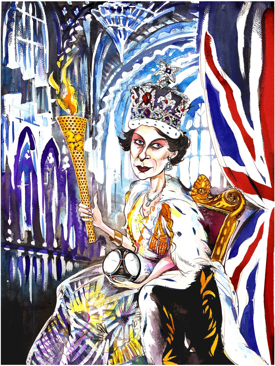 Kuningatar Elizabeth II 2012, kirjoittanut Neale Osborne tekijältä Neale Osborne