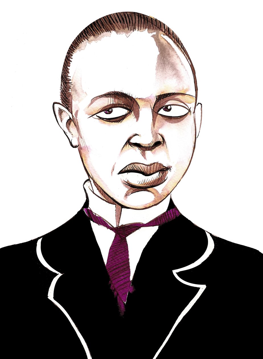 Scott Joplin, yhdysvaltalainen säveltäjä, pianisti ja ragtime-musiikin kirjoittaja (1868 - 1917), karikatyyri. tekijältä Neale Osborne