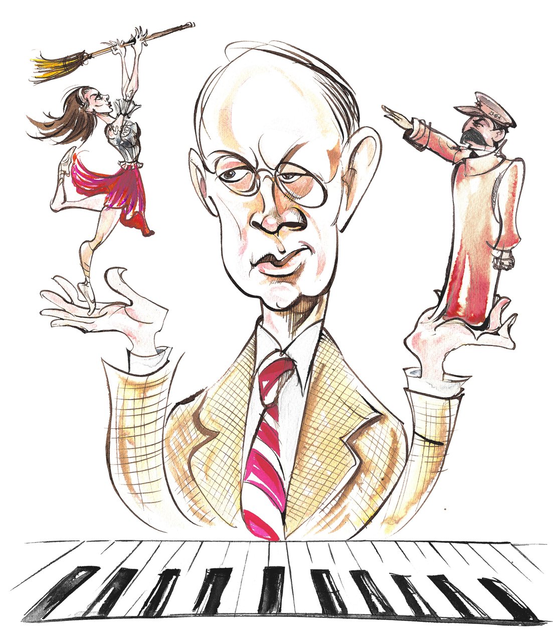 Sergei Prokofjev - karikatyyri tekijältä Neale Osborne