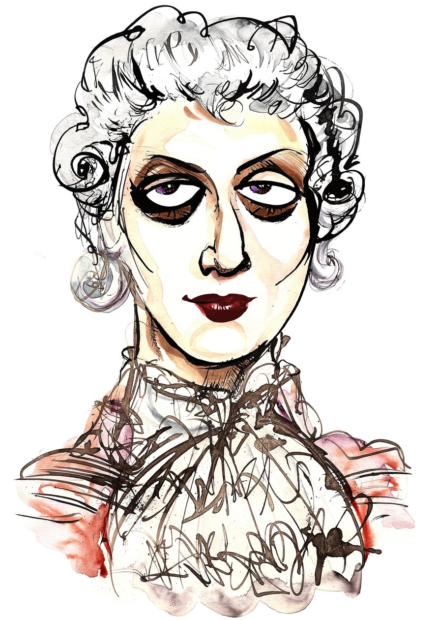 Tatiana Troyanos - värikarikatyyri Octavianuksena Richard Straussin (saksalainen säveltäjä, 1864-1949) vuoden 1911 oopperasta Der Rosenkavalier; libretto Hugo von Hofmannsthal (itävaltalainen kirjailija ja näytelmäkirjailija tekijältä Neale Osborne