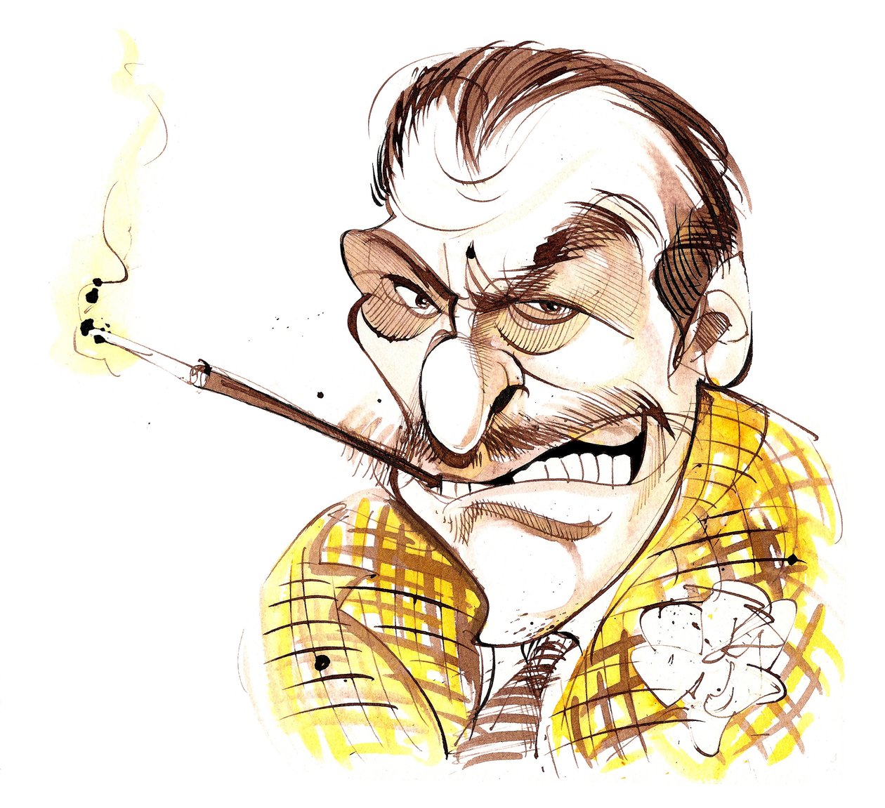 Terry-Thomas - karikatyyri tekijältä Neale Osborne
