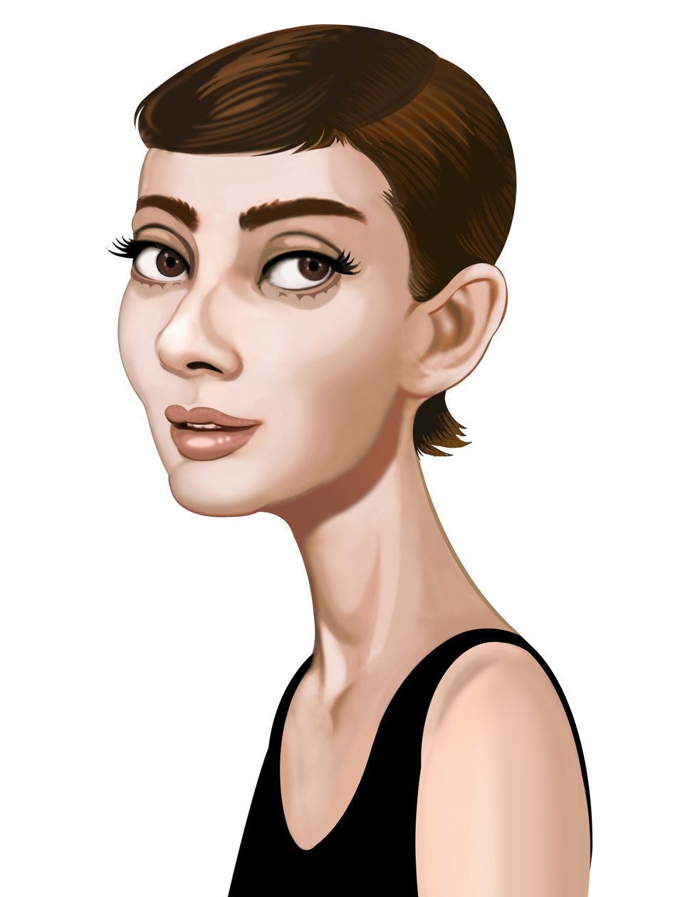 Audrey Hepburn, 2021 (digitaalinen) tekijältä Neale Osborne