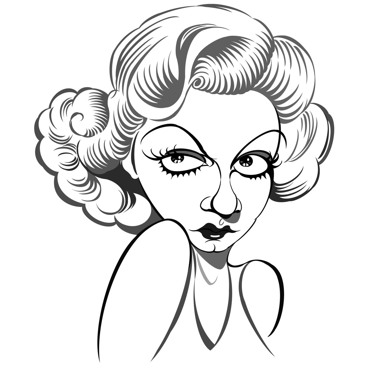 Jean Harlow, 2018 (digitaalinen) tekijältä Neale Osborne