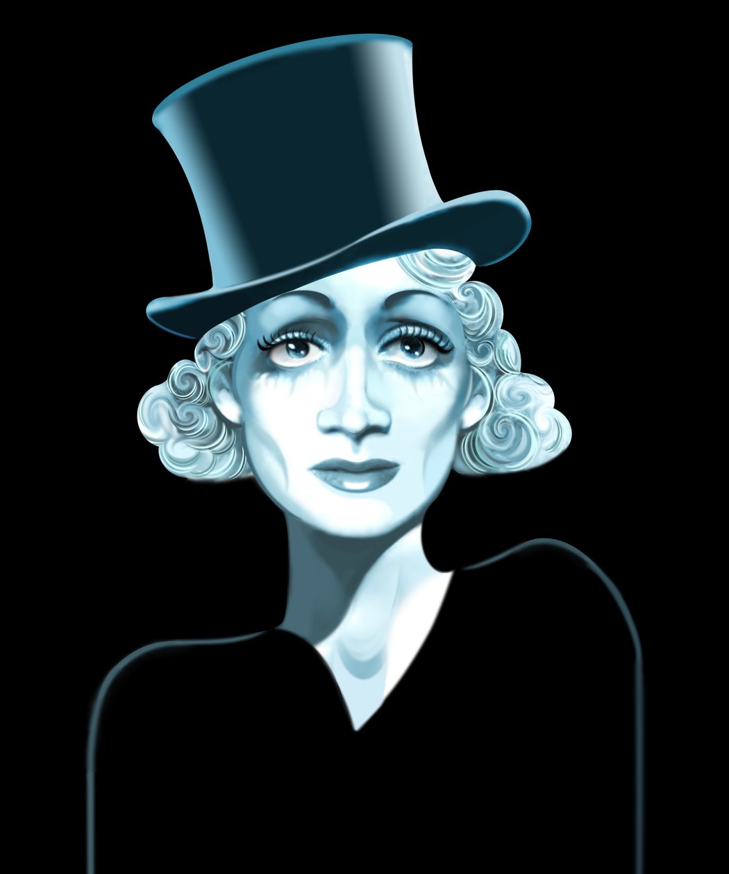 Marlene Dietrich, 2021 (digitaalinen) tekijältä Neale Osborne