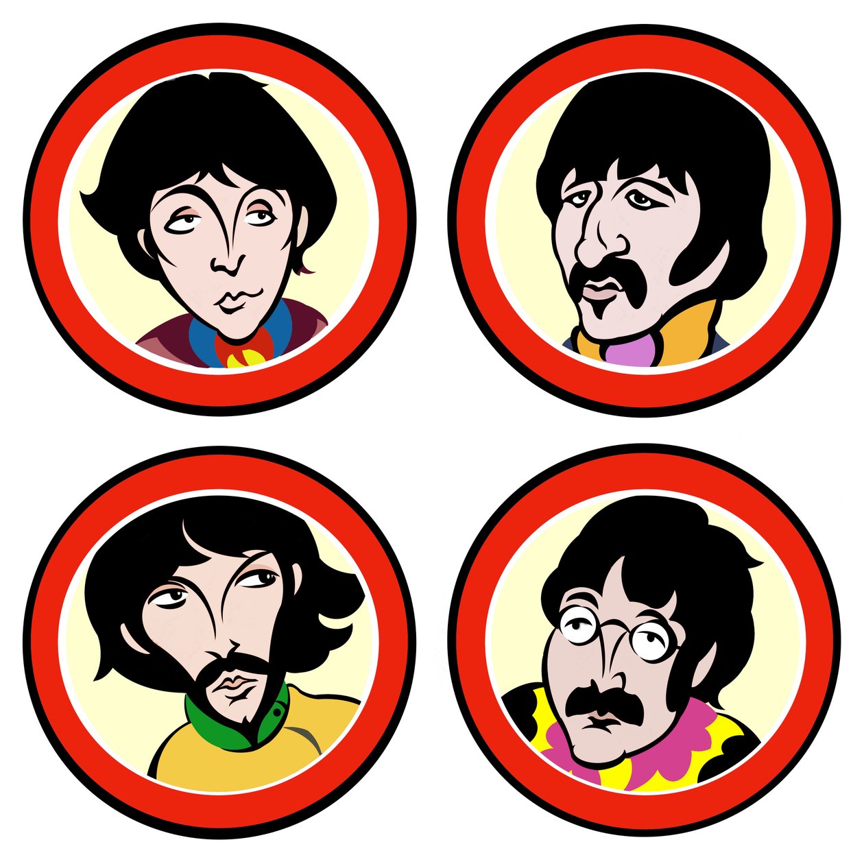 The Beatles, 2004 (muste, digitaalinen versio 2023) tekijältä Neale Osborne