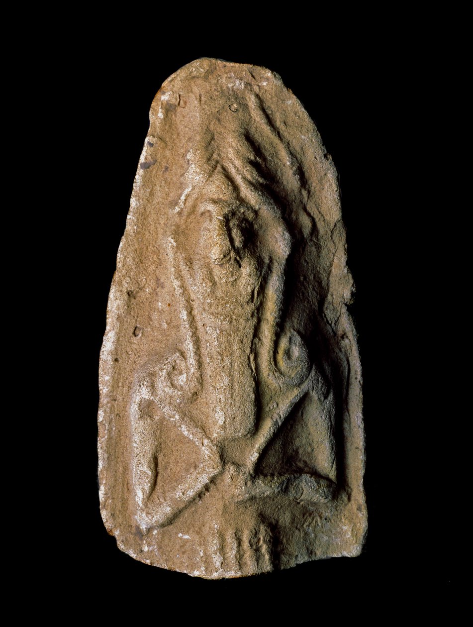 Sumerilainen sivilisaatio: jumalasoturin hahmo. Terrakottaveistos. Himmeä. 9 cm uussumerilainen aikakausi (2093–2004 eKr.) Urin alueen läheisyydestä. Bagdad, Irakin kansallinen museo tekijältä Neo Sumerian