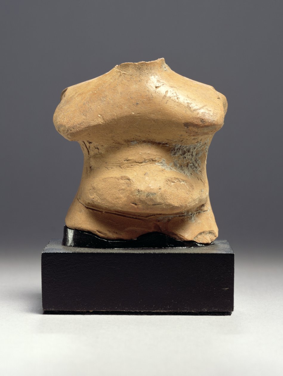 Fragmenttihahmo, Thessalialainen, n. 6000 eKr. (terrakotta) tekijältä Neolithic