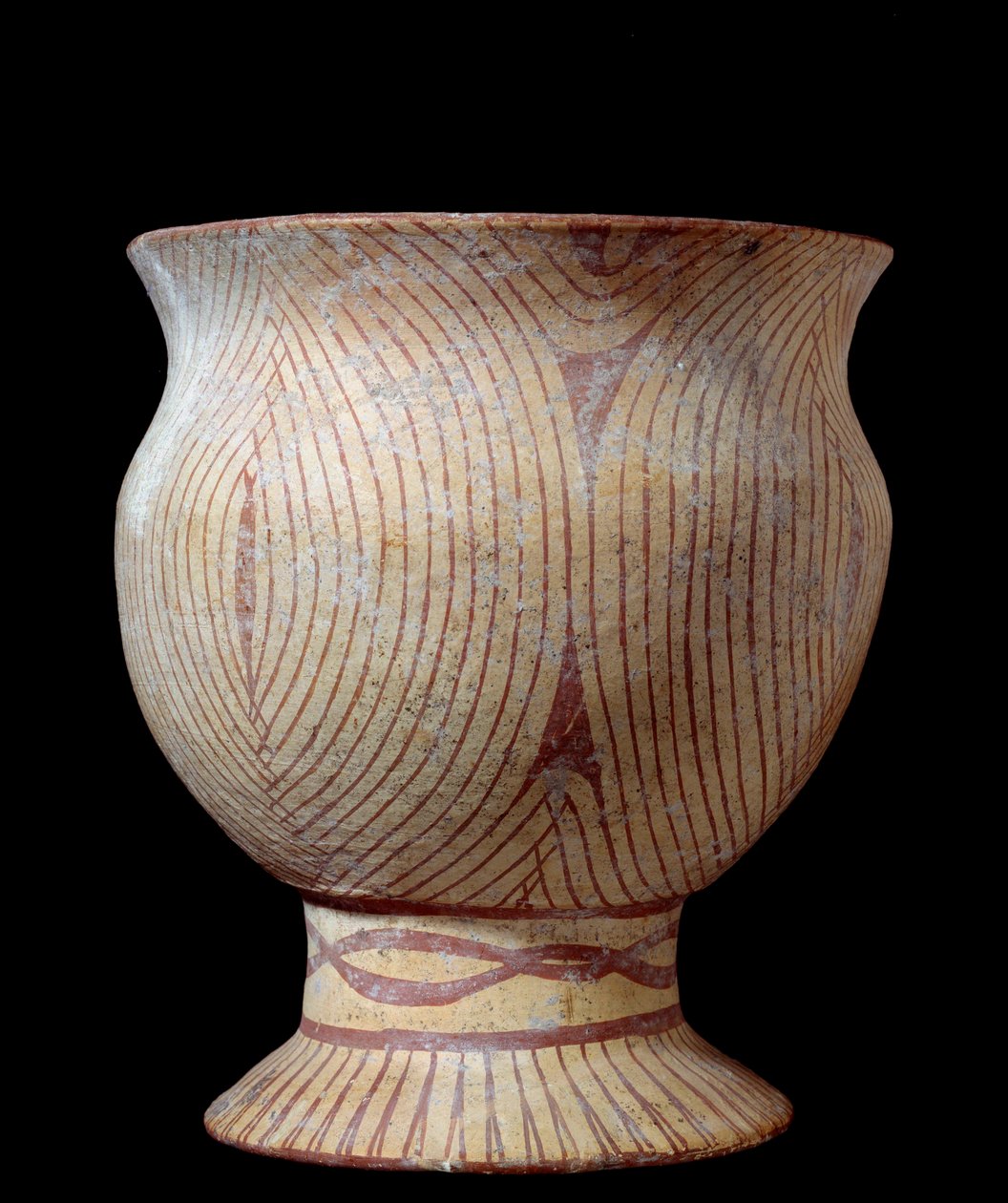 Neoliittinen aikakausi: keraaminen maljakko. Thaimaasta. 4630 eaa. Aurinko 0,23x0,2 m Pariisi, Musee Guimet, Musee national des Arts Asians tekijältä Neolithic Neolithic