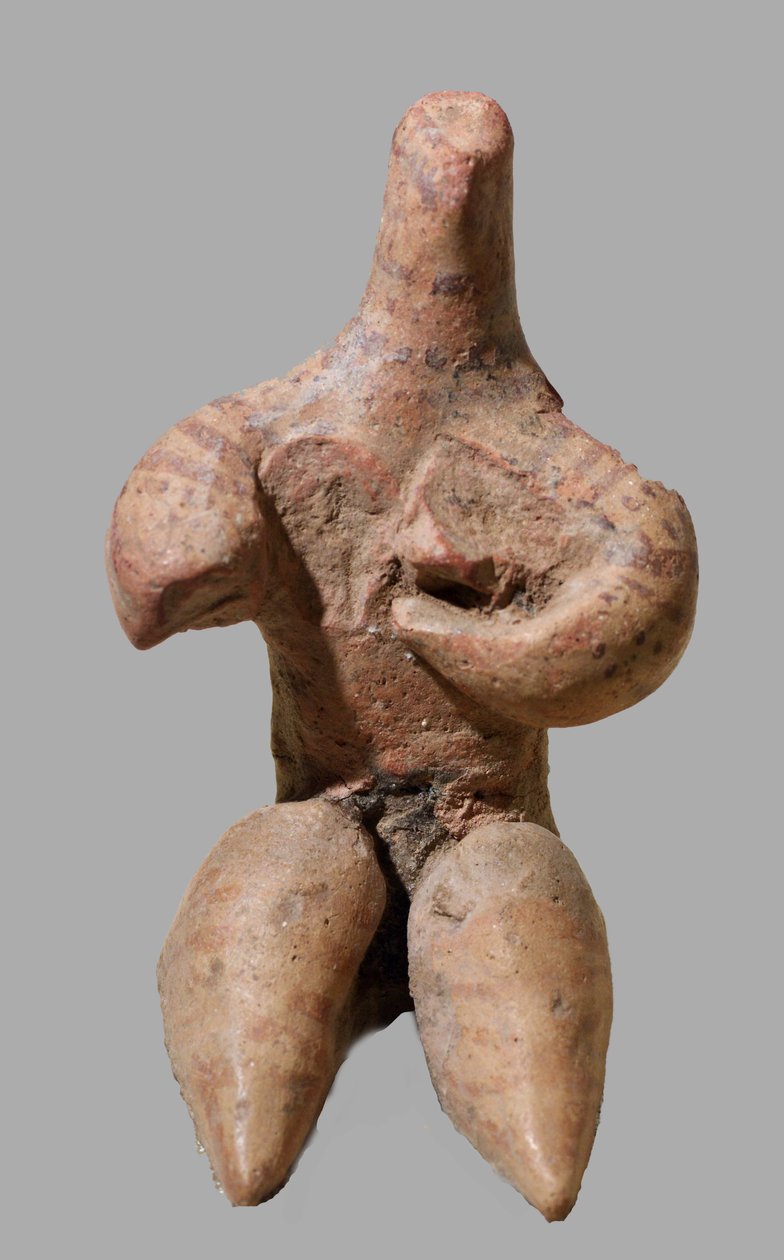 Maalattu savihahmosta nainen, Syyria, n. 5000 eKr. (savi) tekijältä Neolithic Neolithic