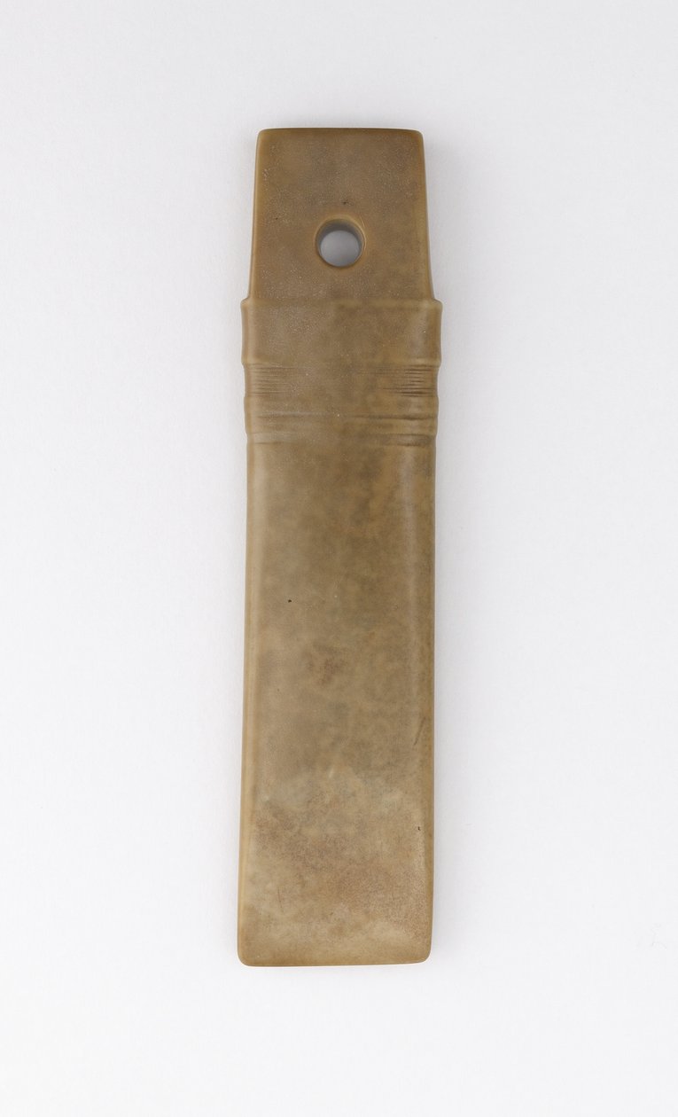 Straight chisel (gui) Qijia culture (jade (nephrite)) tekijältä Neolithic Period Chinese School