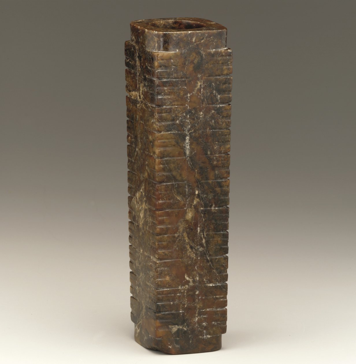 Tall tube (cong) Lake Tai region, Liangzhu culture, 3300-2250 BC tekijältä Neolithic Period Chinese School