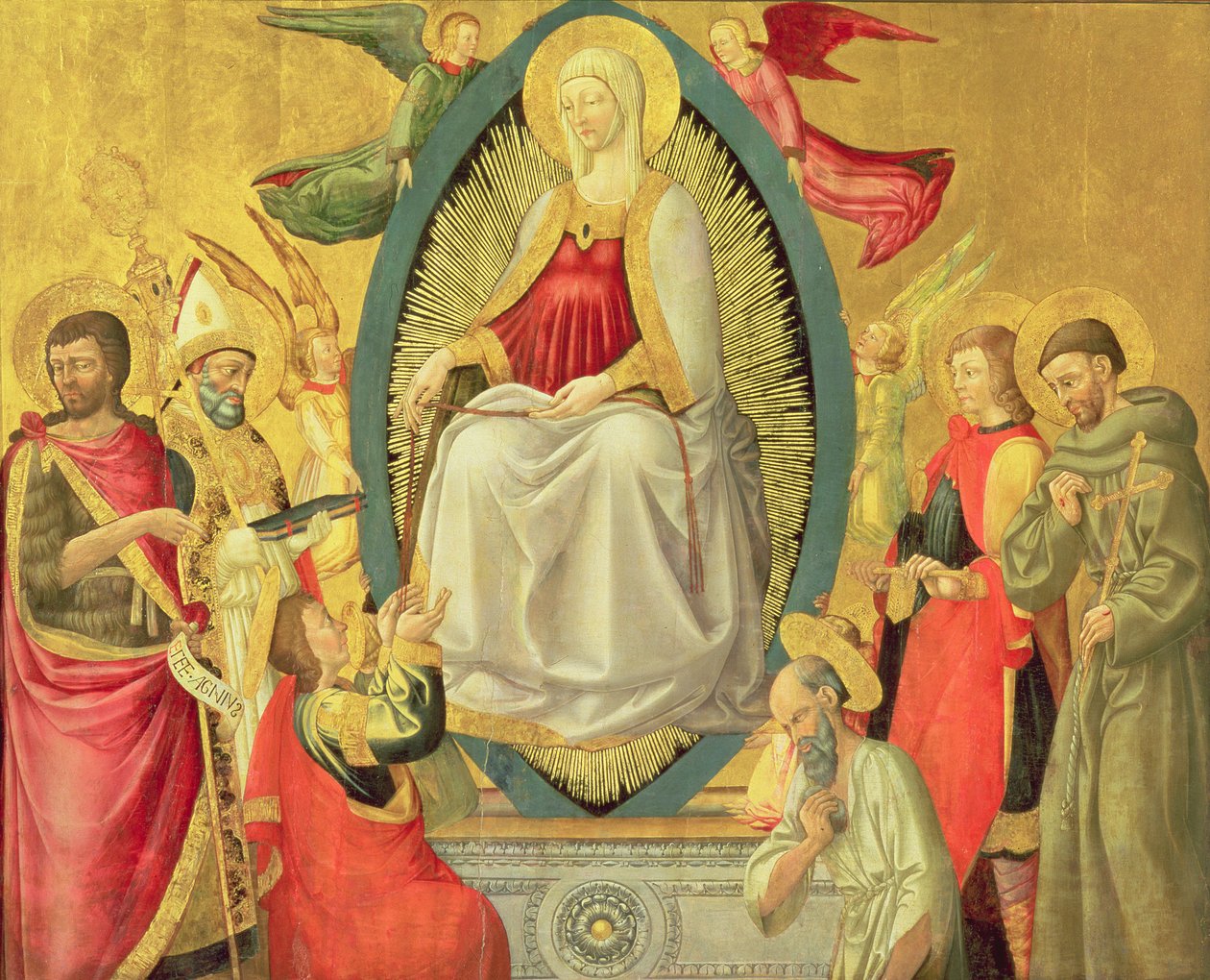 Ascension of the Virgin, 1465 (munan tempera ja kulta paneelissa) tekijältä Neri di Bicci