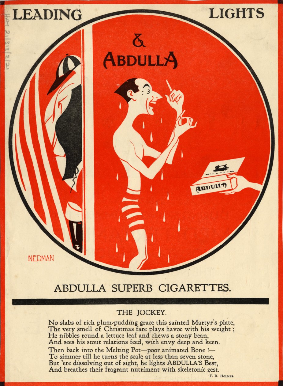Abdulla-savukkeet, 1920-luku tekijältä Nerman