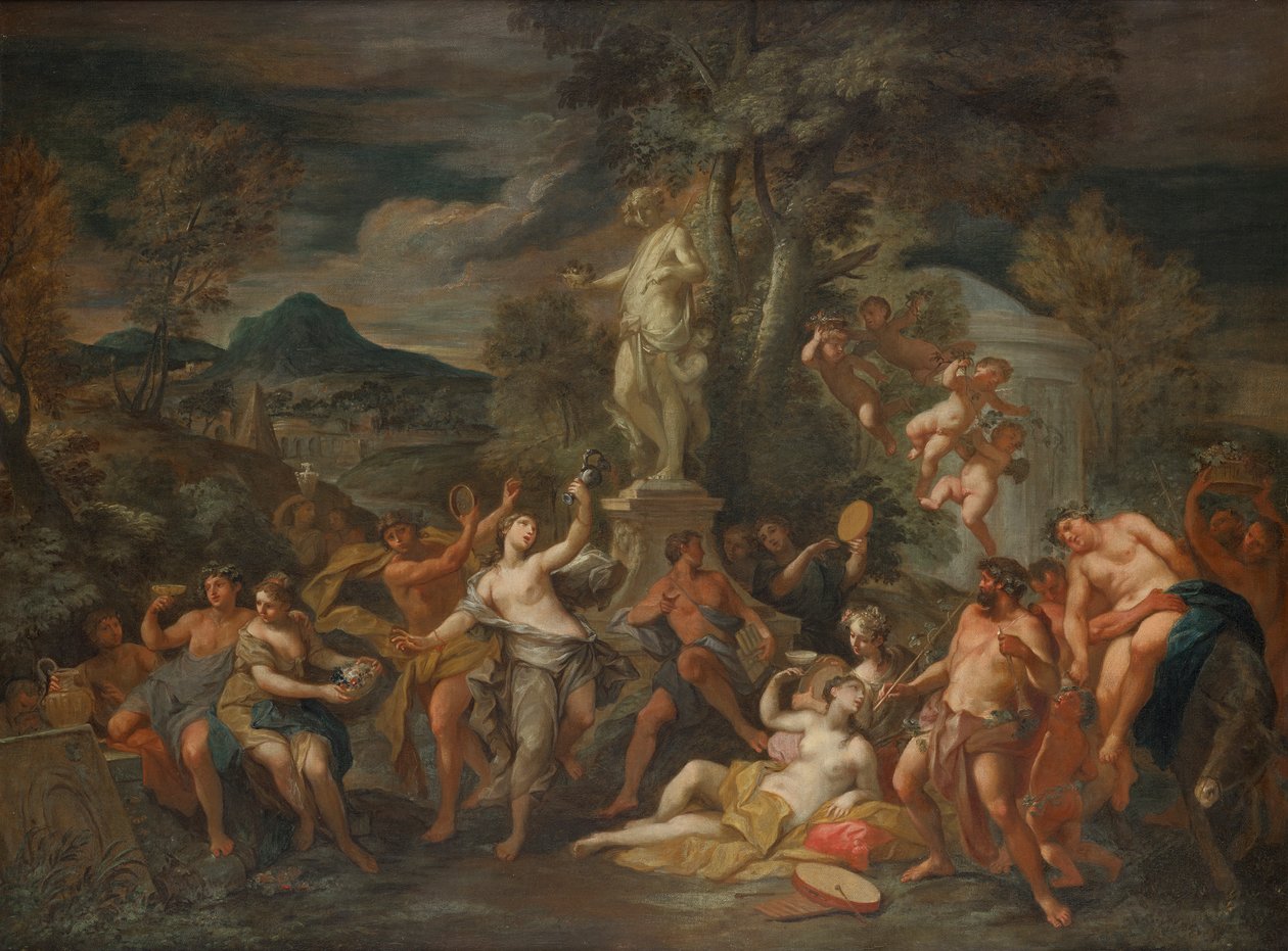 Bacchanal maisemassa tekijältä Leopold Blonder