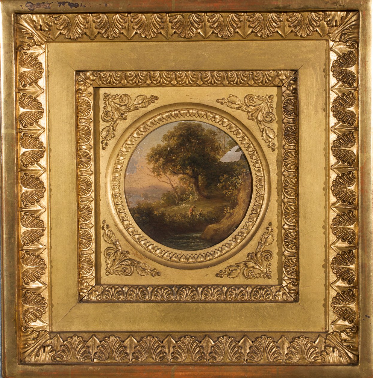 Baumlandschaft mit figürlicher Staffage tekijältä Leopold Blonder