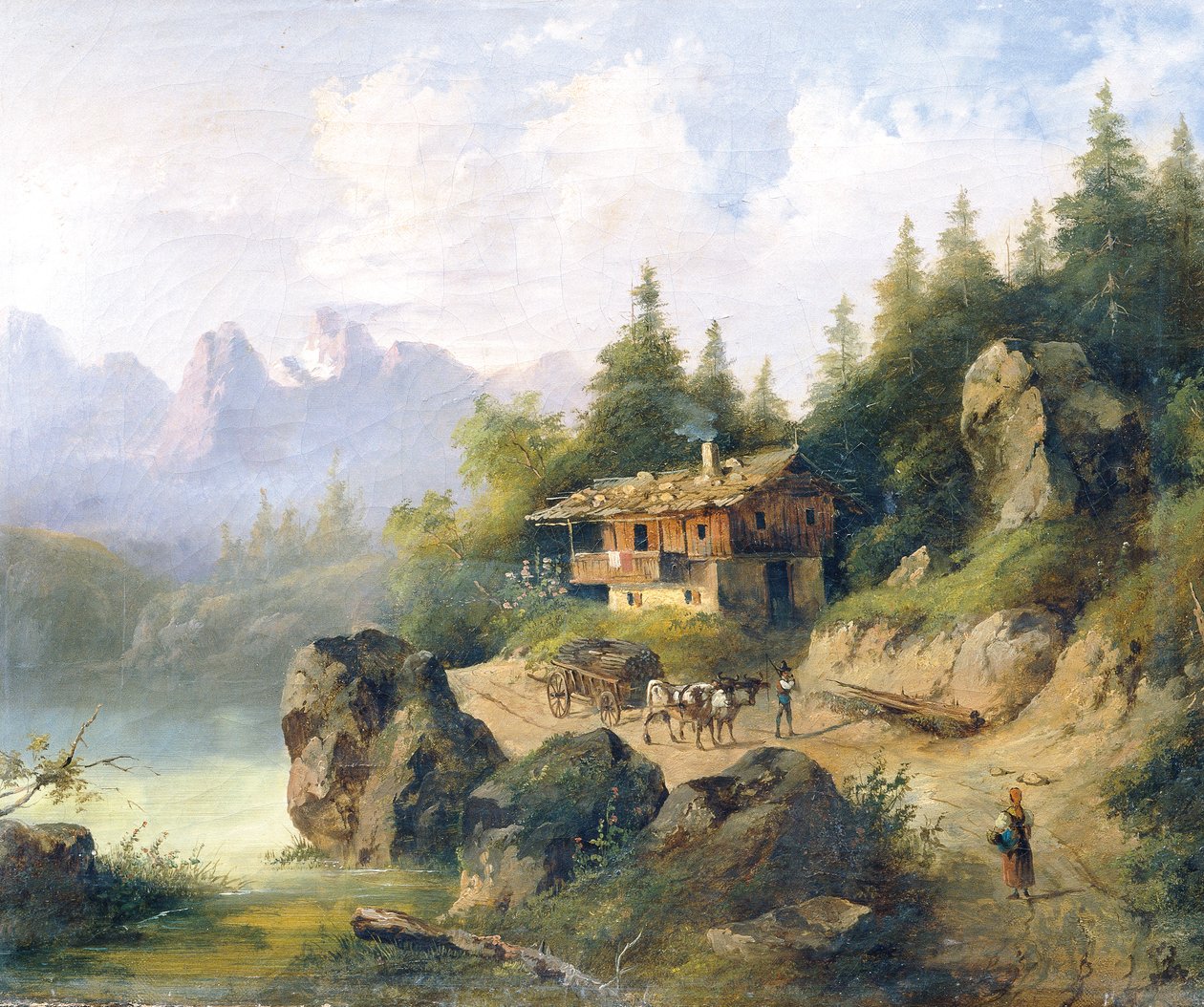 Berchtesgaden Watzmannin kanssa tekijältä Leopold Blonder