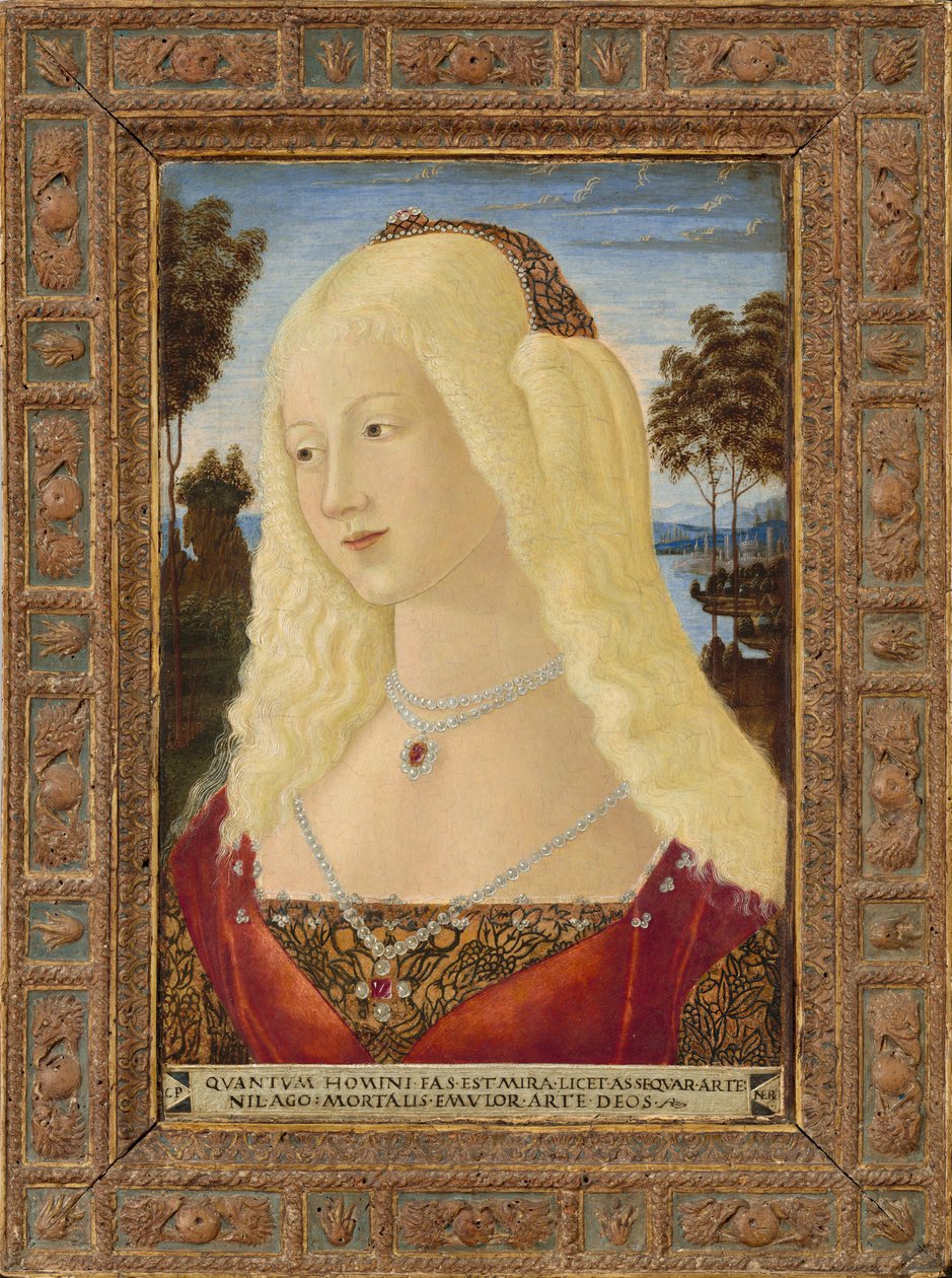Naisen muotokuva, c. 1485. tekijältä Neroccio de Landi