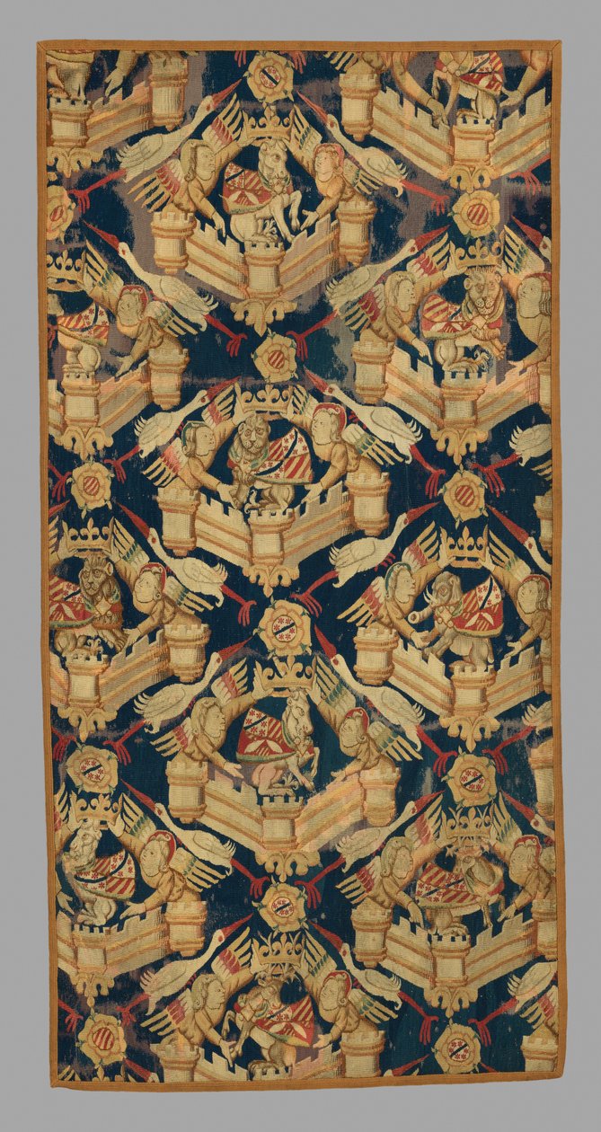 Heraldinen sävellys, Etelä-Alankomaat, n. 1350-1375 tekijältä Netherlandish School