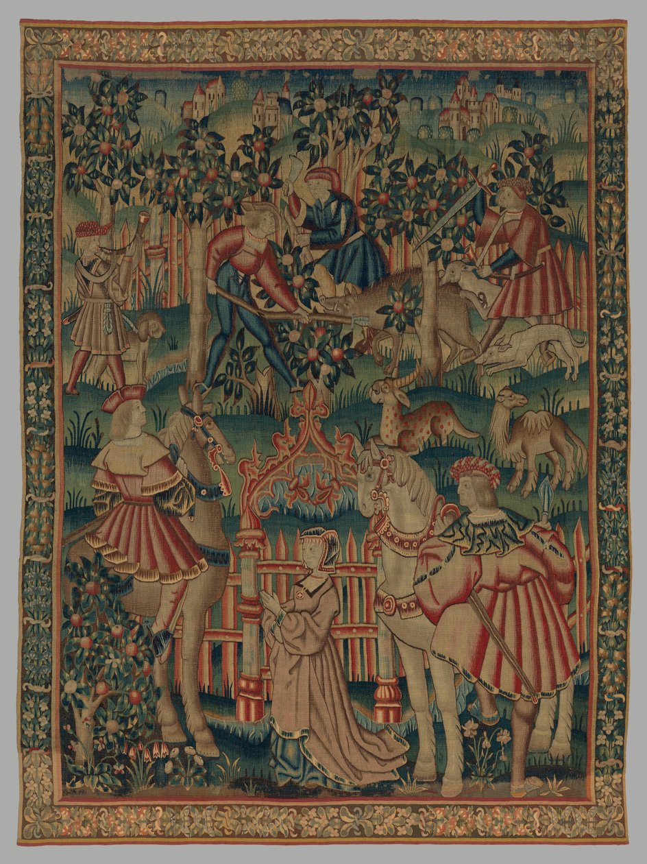 Villisian metsästys, n. 1515-35 tekijältä Netherlandish School