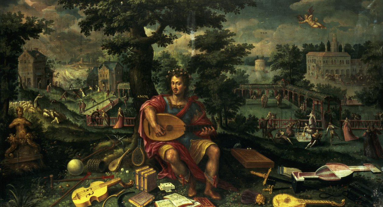 Rakkaus (kevät), noin 1600 tekijältä Netherlandish School
