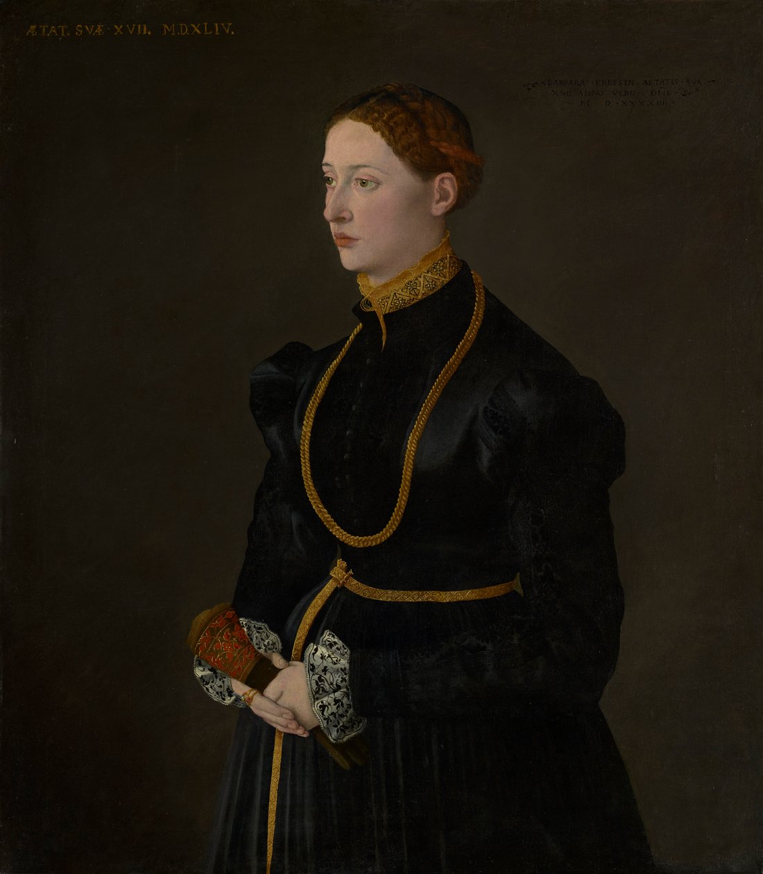 Barbara Kressinin muotokuva, 1544 tekijältä Netherlandish School