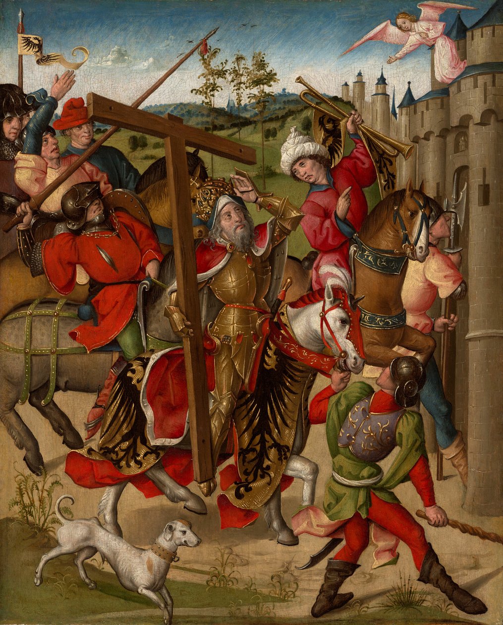 Keisari Herakleios evätään pääsy Jerusalemiin tekijältä Netherlandish