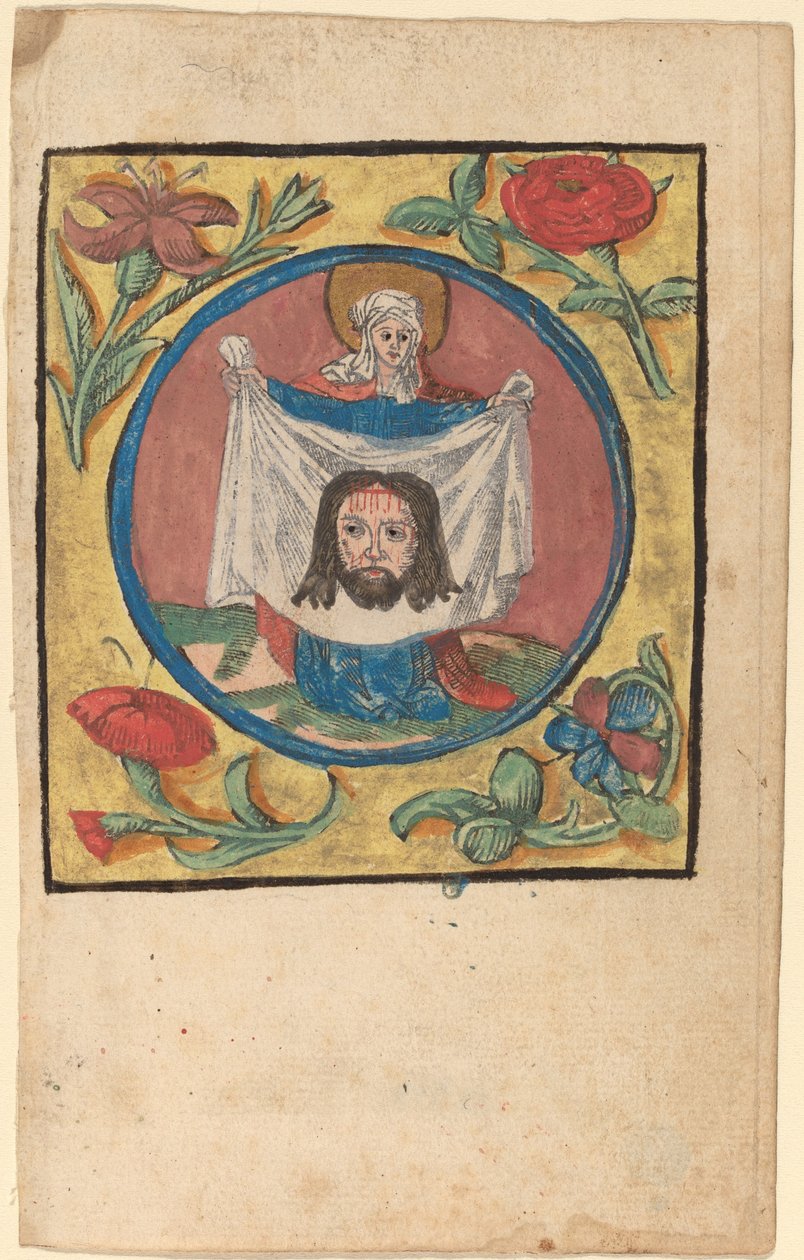 Pyhä Veronica käärinliinan kanssa tekijältä Netherlandish 15th Century