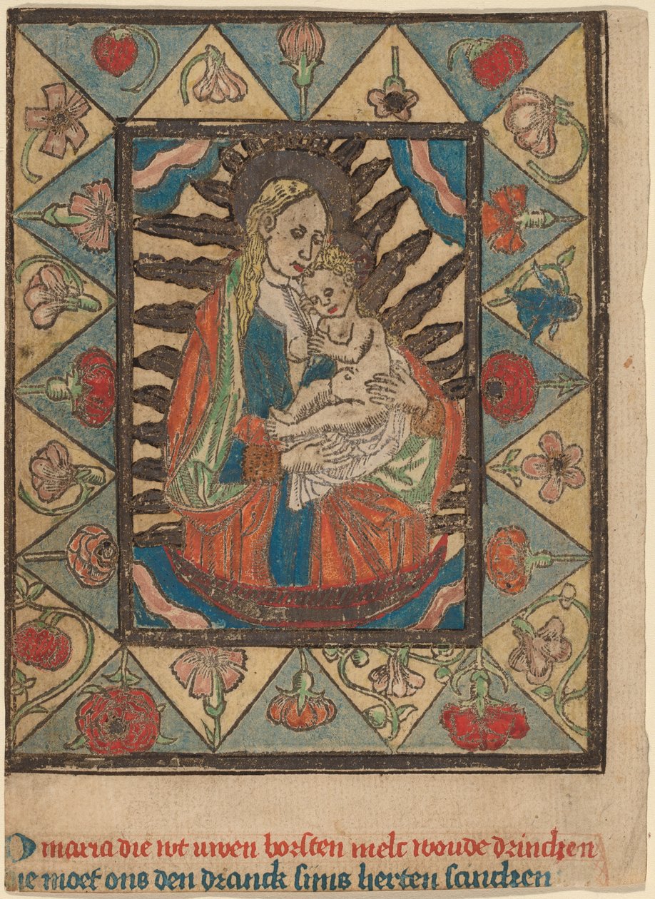 Madonna ja lapsi tekijältä Netherlandish 15th Century