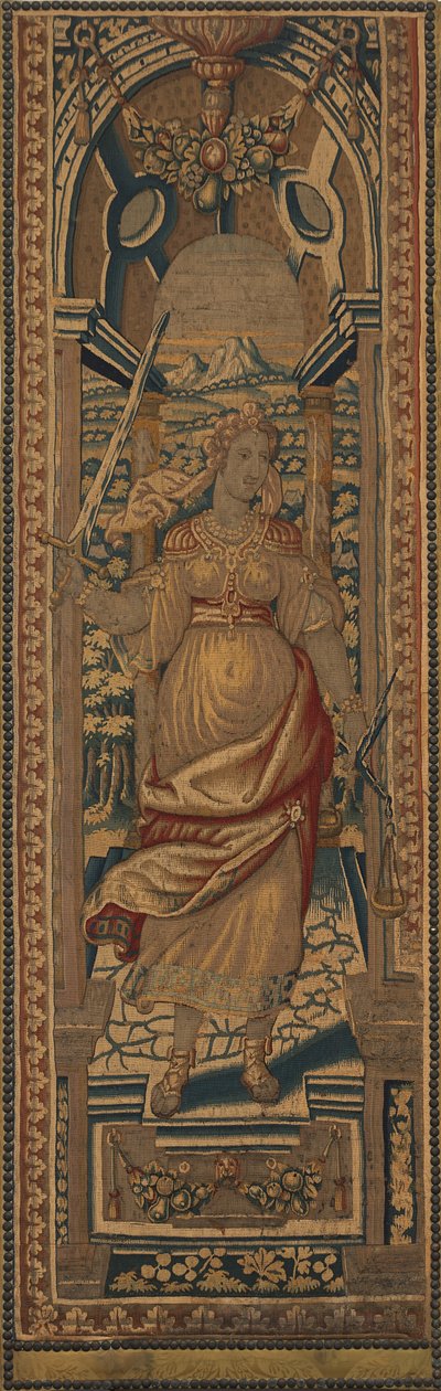 Neljä kardinaalihyvettä: Oikeus tekijältä Netherlandish 16th Century