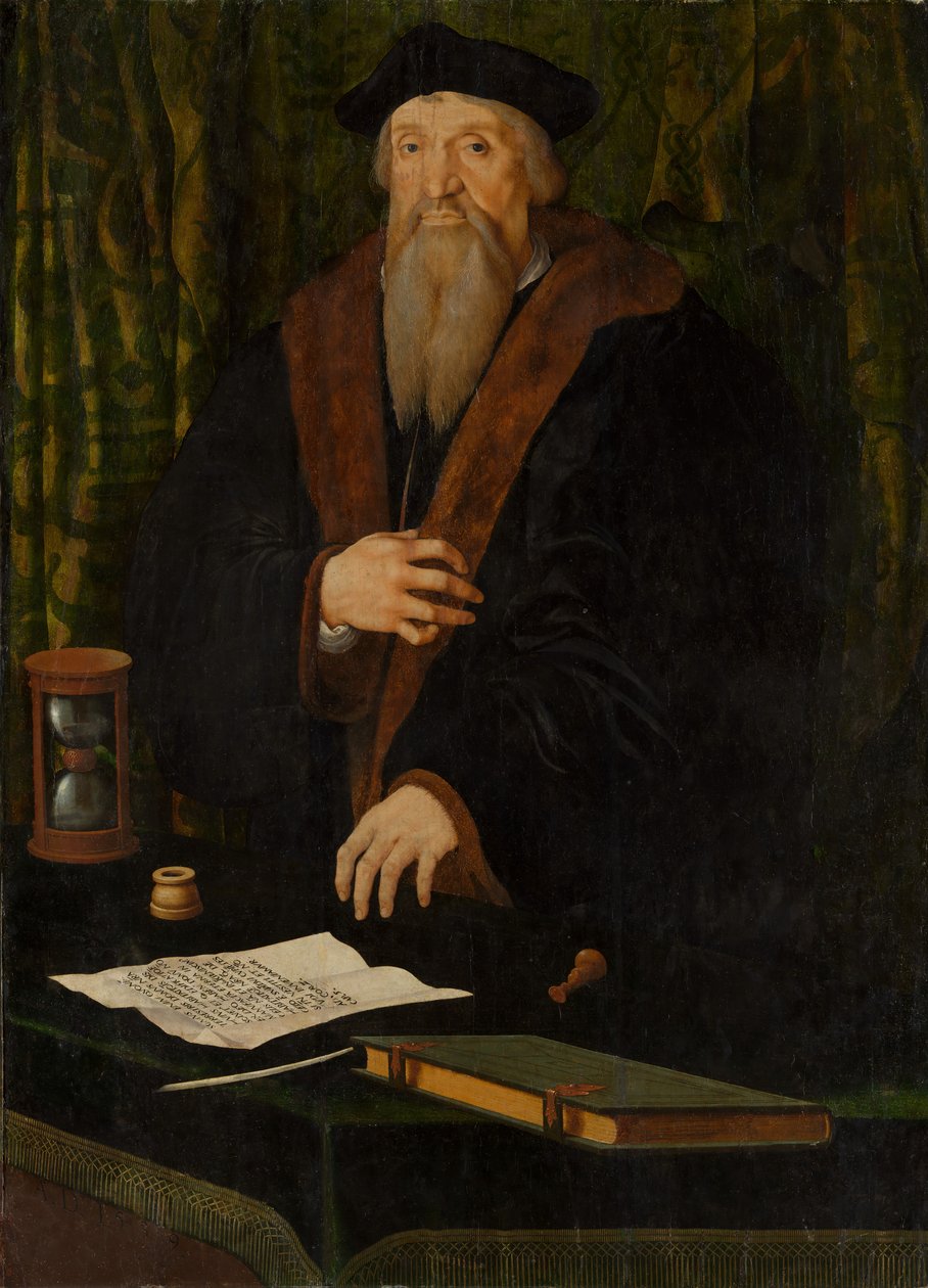 Miehen muotokuva, mahdollisesti Jean de Langeac kuoli 1541, Limogesin piispa. tekijältä Netherlandish Painter